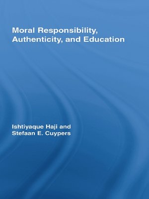 cover image of Moral Responsibility, Authenticity, and Education